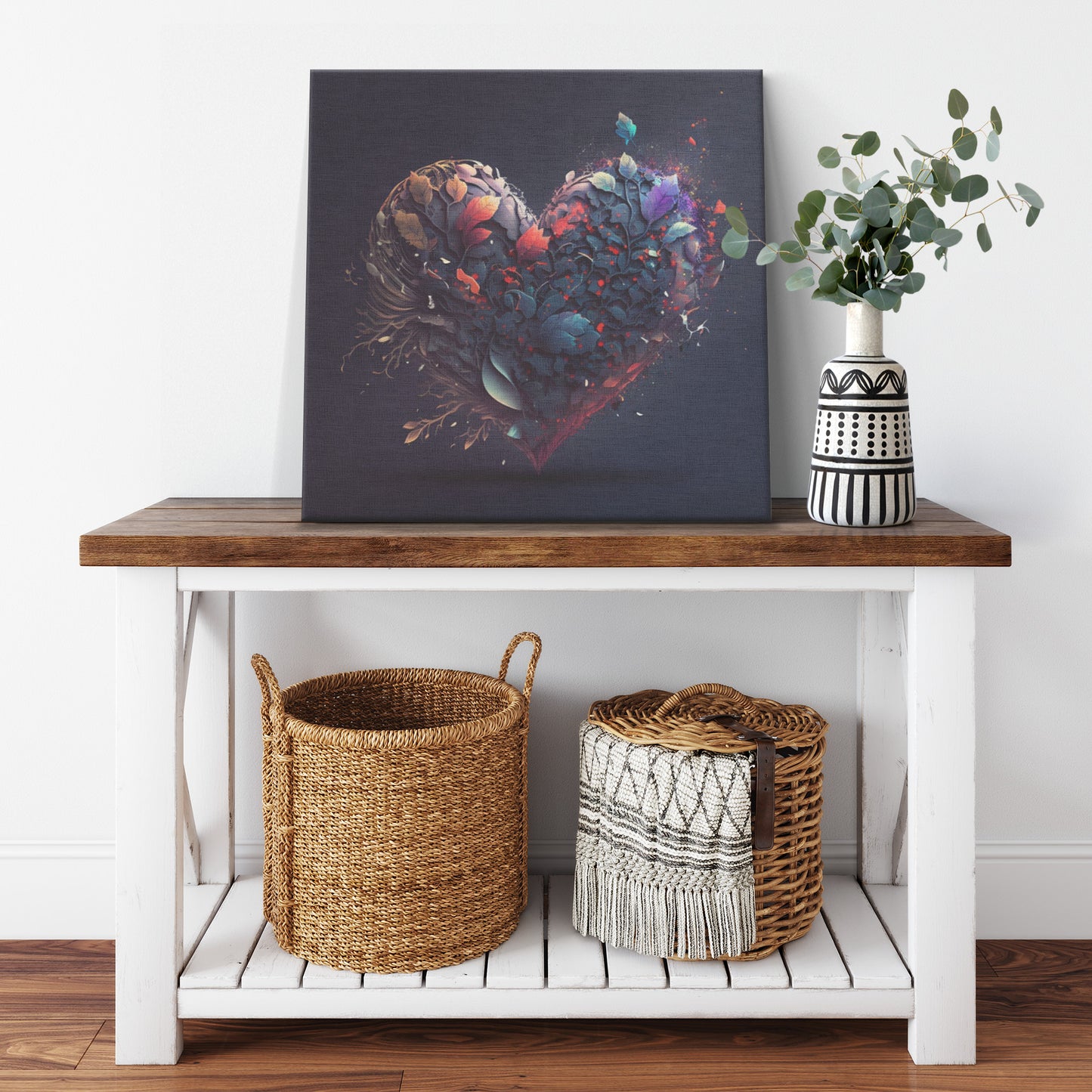 Blue Heart Canvas