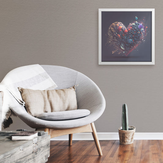 Heart | Square Framed Art Print
