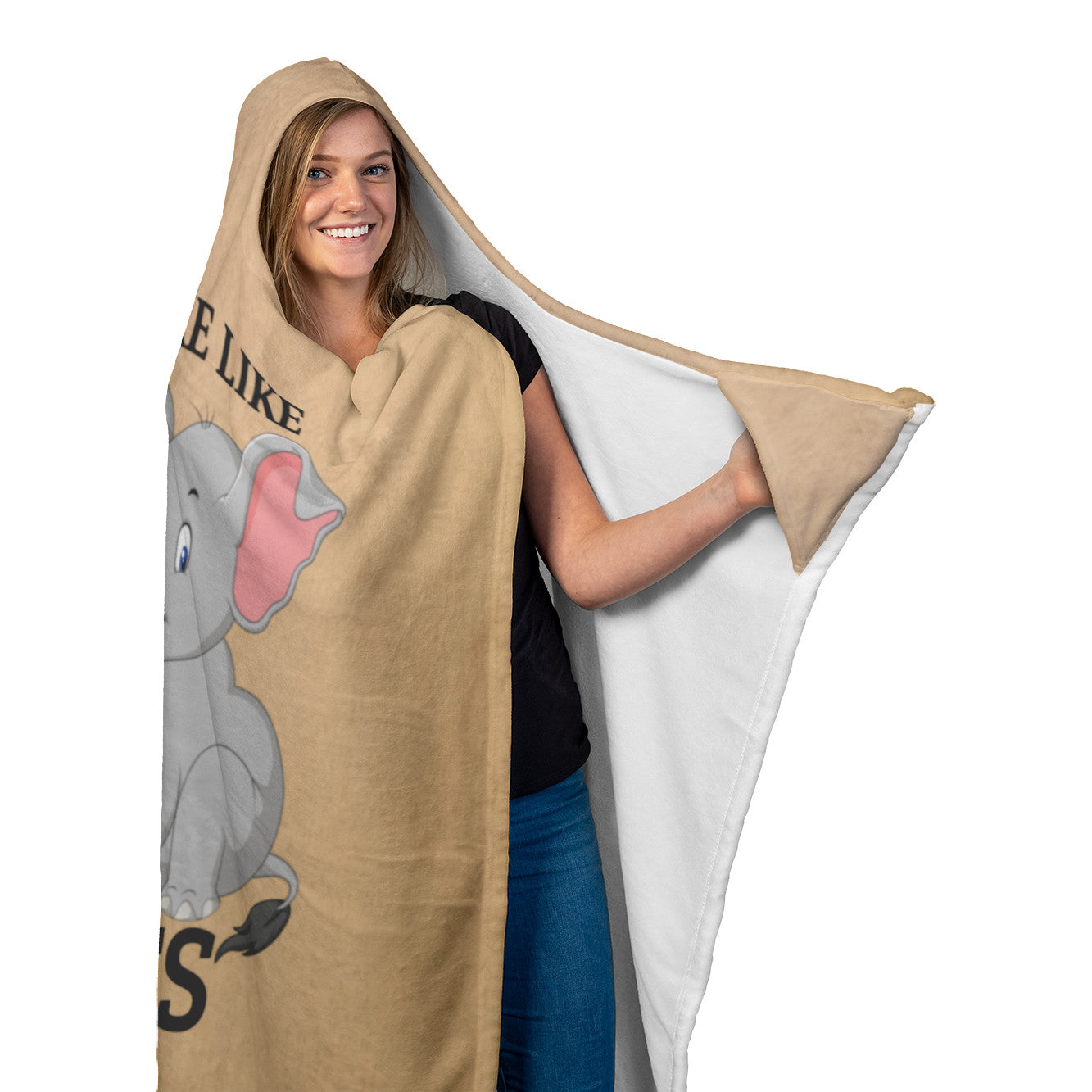 Thinking About Elephants |  | Hooded Blanket | TL