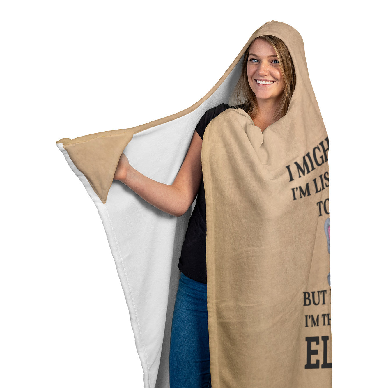 Thinking About Elephants |  | Hooded Blanket | TL