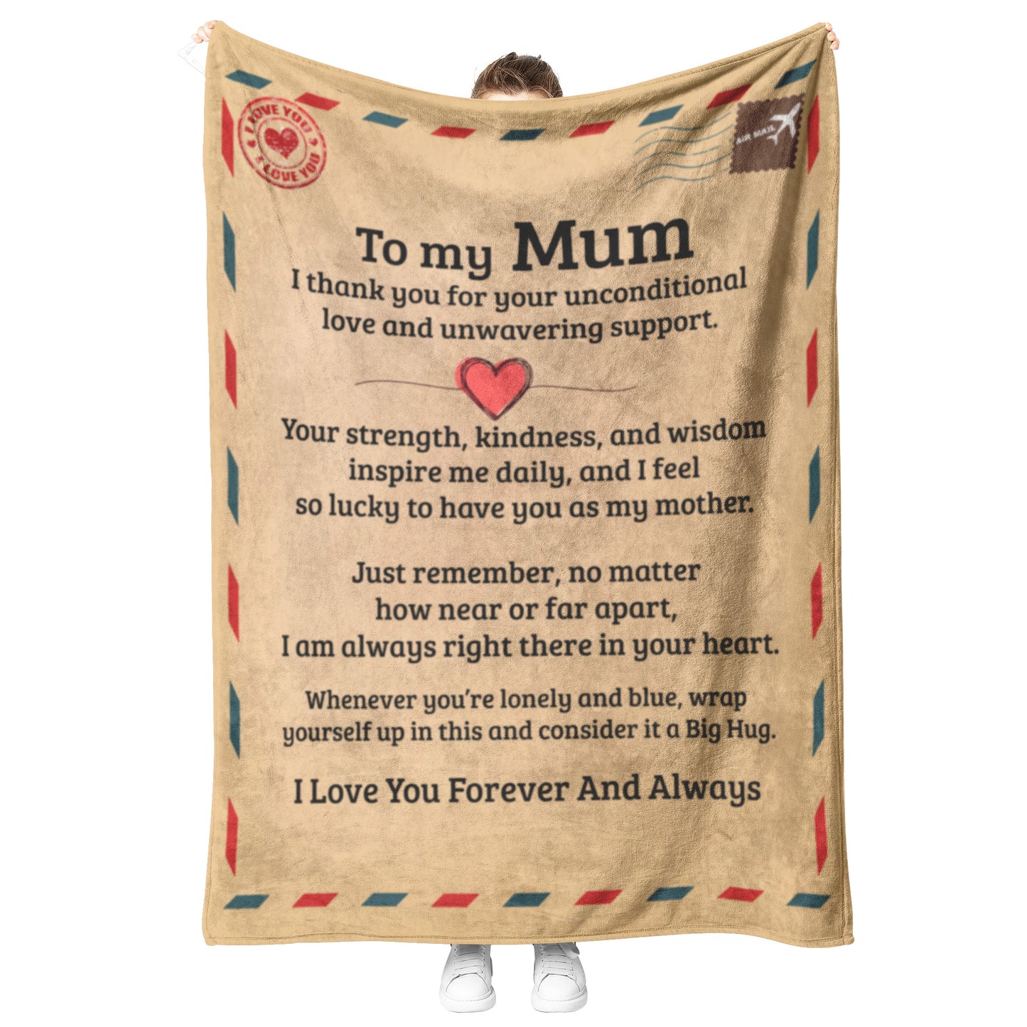 To My Mum | Unconditional Love | Fleece Blanket | TL