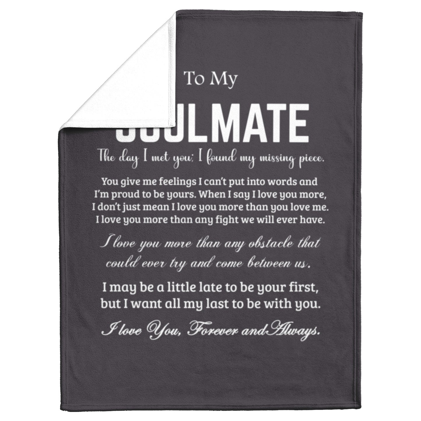To My Soulmate | Fleece Blanket