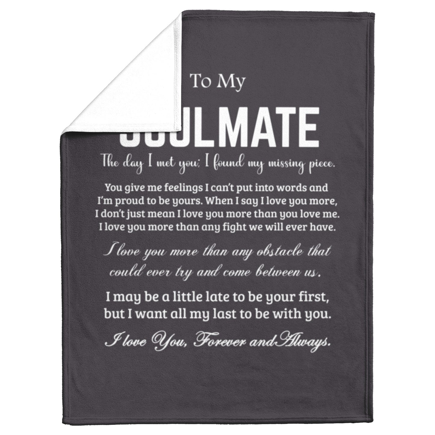 To My Soulmate | Fleece Blanket