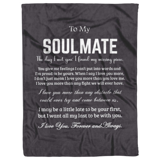 To My Soulmate | Fleece Blanket