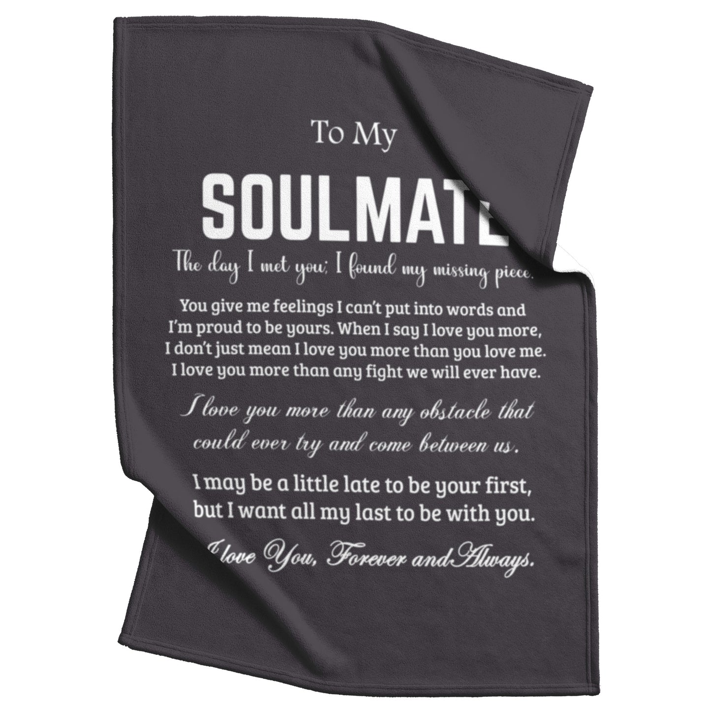 To My Soulmate | Fleece Blanket