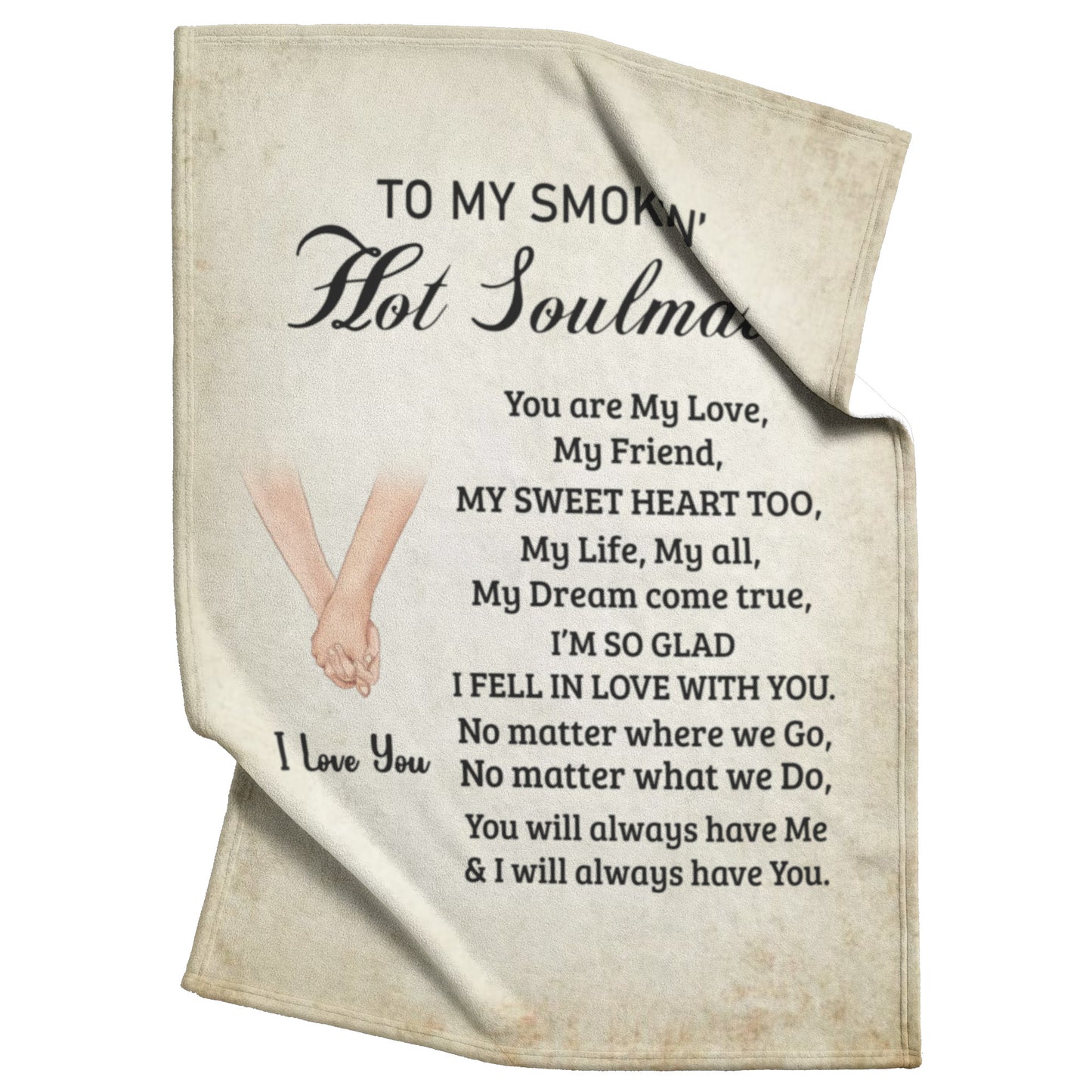 To My Soulmate  | My Dream | Fleece Blanket | TL