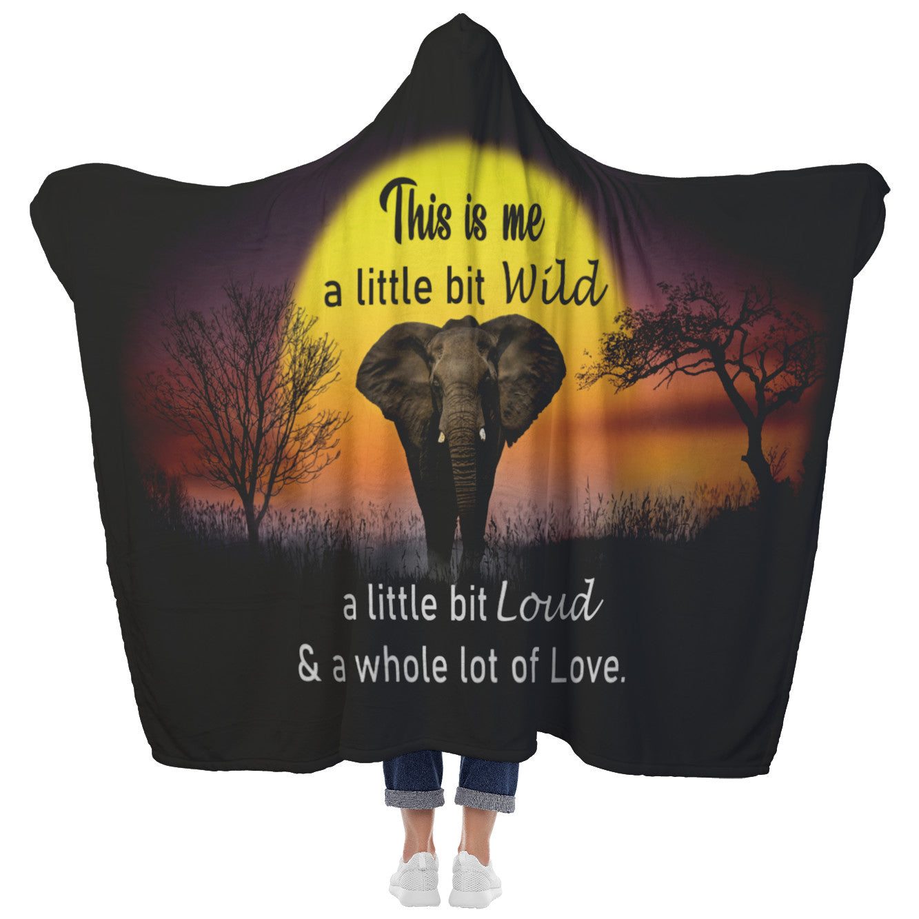 Wild and Loud _ Hooded Blanket