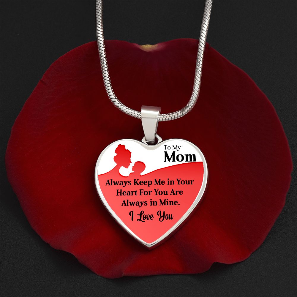 To My Mum | Your Heart | Heart Pendant Necklace | Mother's Day, Christmas & Birthday Present