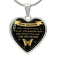 To My Daughter | I Am The Storm | Heart Necklace