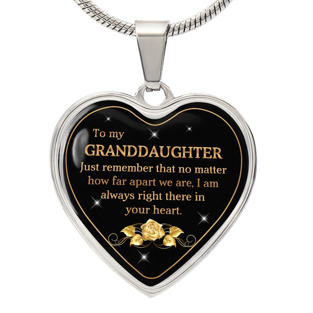 To My Granddaughter | Your Heart | Pendant