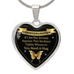 To My Granddaughter | Need a Hug | Heart Pendant