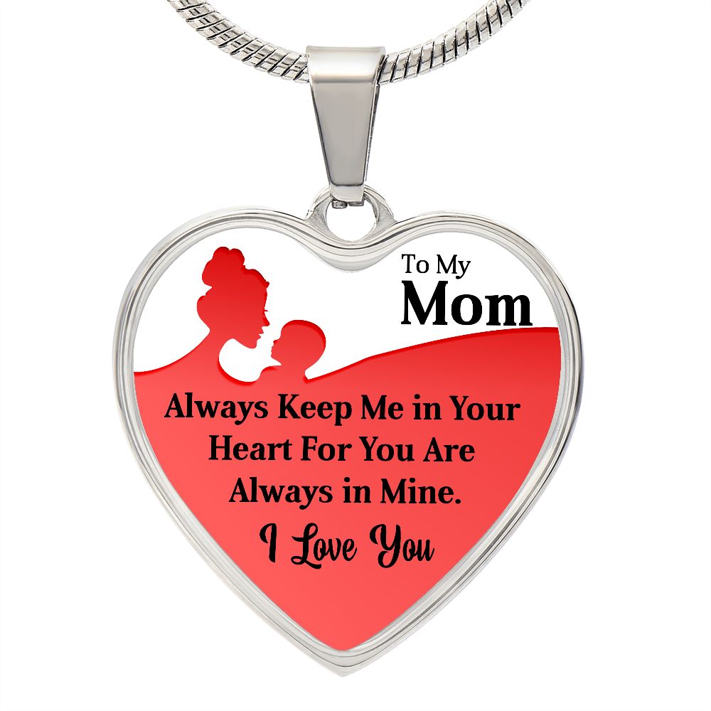 To My Mum | Your Heart | Heart Pendant Necklace | Mother's Day, Christmas & Birthday Present