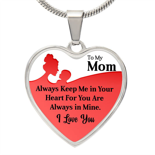 To My Mum | Your Heart | Heart Pendant Necklace | Mother's Day, Christmas & Birthday Present