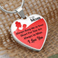 To My Mum | Your Heart | Heart Pendant Necklace | Mother's Day, Christmas & Birthday Present