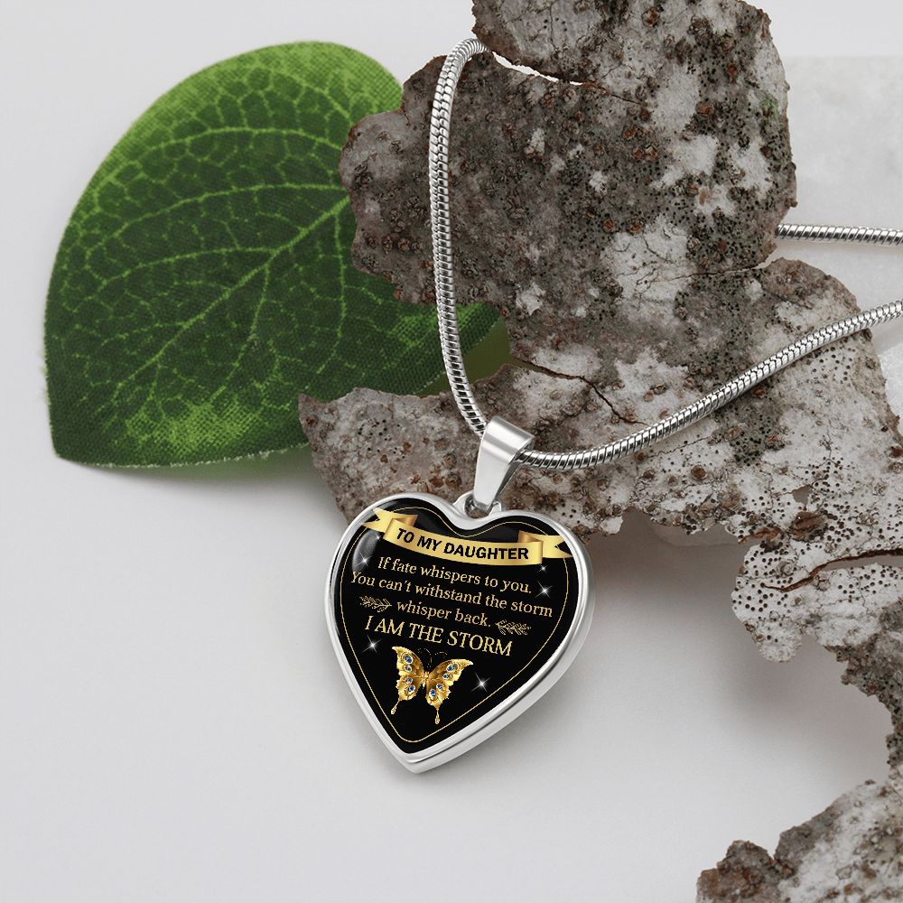 To My Daughter | I Am The Storm | Heart Necklace