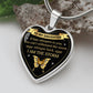 To My Daughter | I Am The Storm | Heart Necklace
