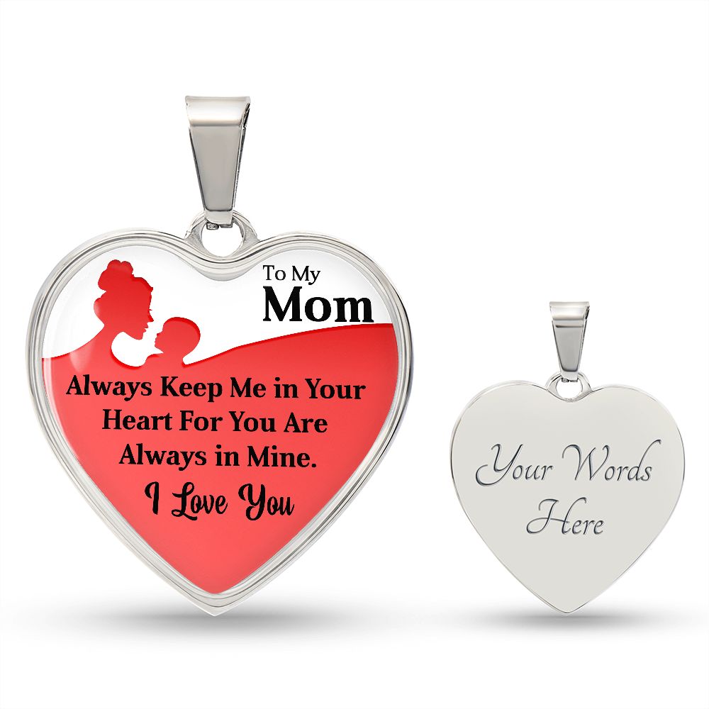 To My Mum | Your Heart | Heart Pendant Necklace | Mother's Day, Christmas & Birthday Present