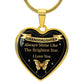 To My Granddaughter | Shine | Heart Pendant