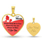 To My Mum | Your Heart | Heart Pendant Necklace | Mother's Day, Christmas & Birthday Present