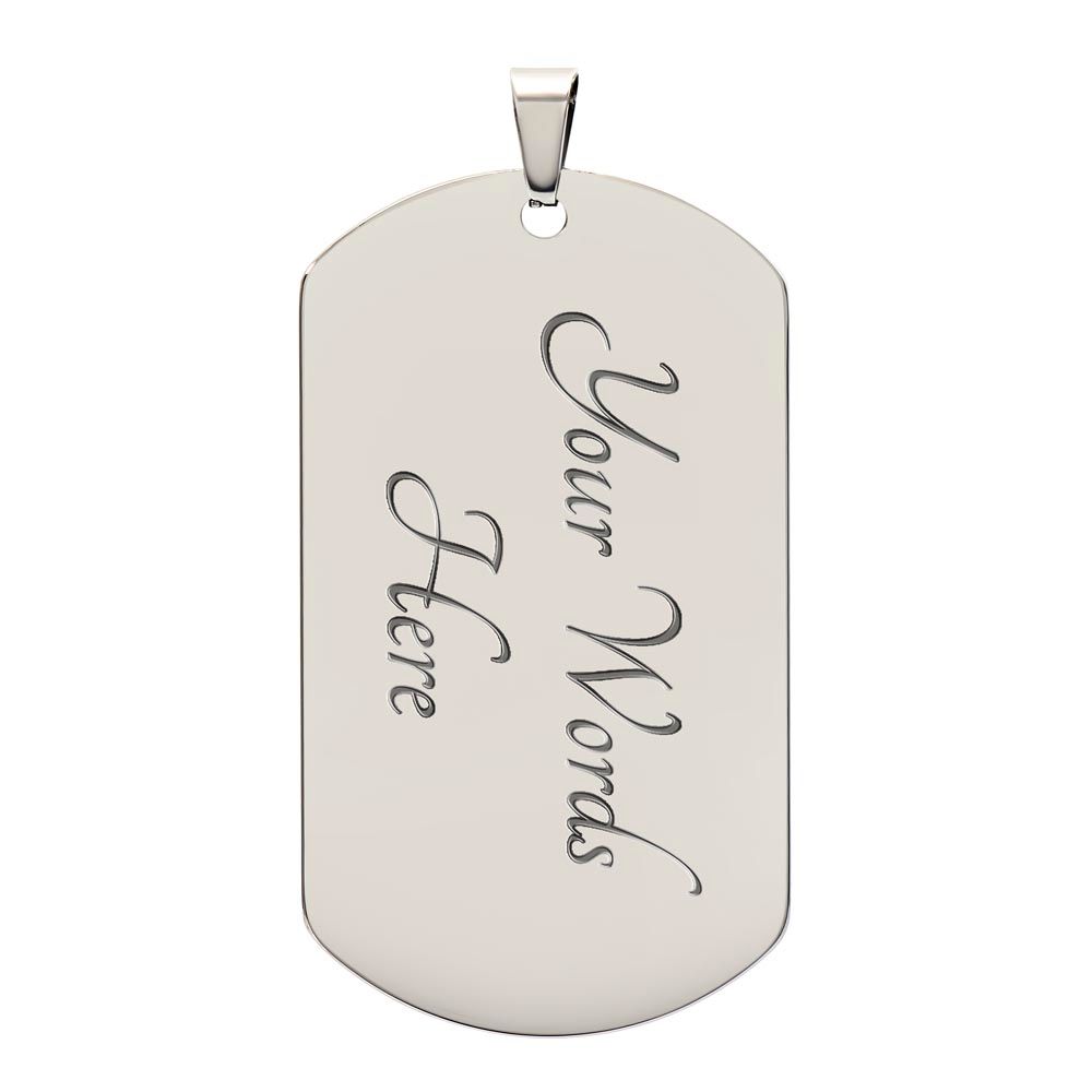 To My Dad | Hero | Dog Tag | HJ