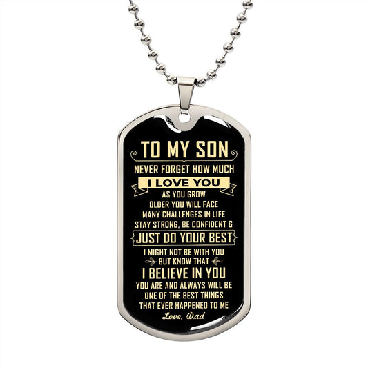 My Son | Never Forget - Dog Tag