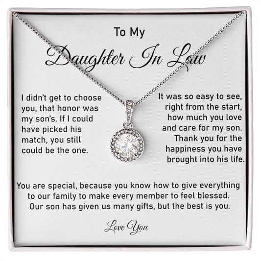 To My Daughter in Law | Happiness | Eternal Hope Necklace