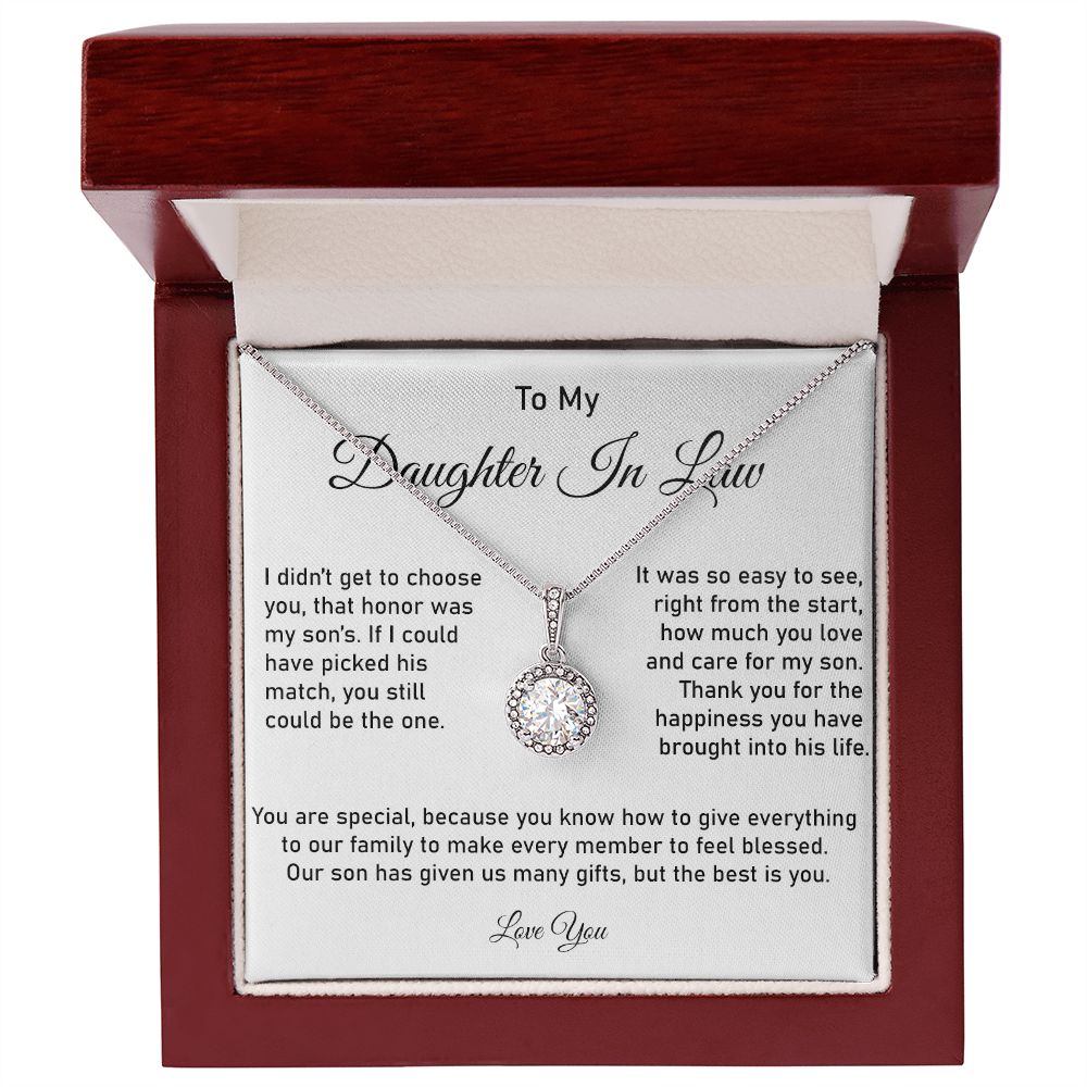 To My Daughter in Law | Happiness | Eternal Hope Necklace