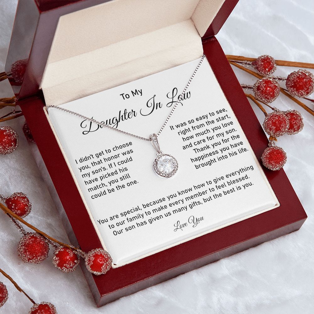 To My Daughter in Law | Happiness | Eternal Hope Necklace