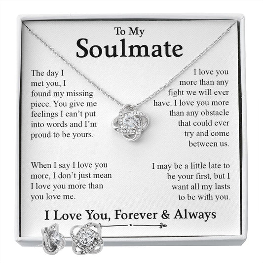 My Soulmate  | My Missing Piece | Love Knot Necklace | HG