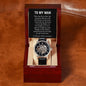 To My Man | Time May Fly  | Men's Openwork Watch
