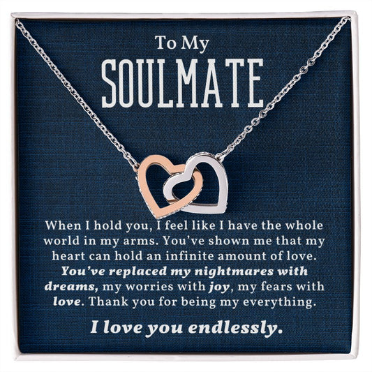 To My Soulmate | Whole World | Interlocking Hearts