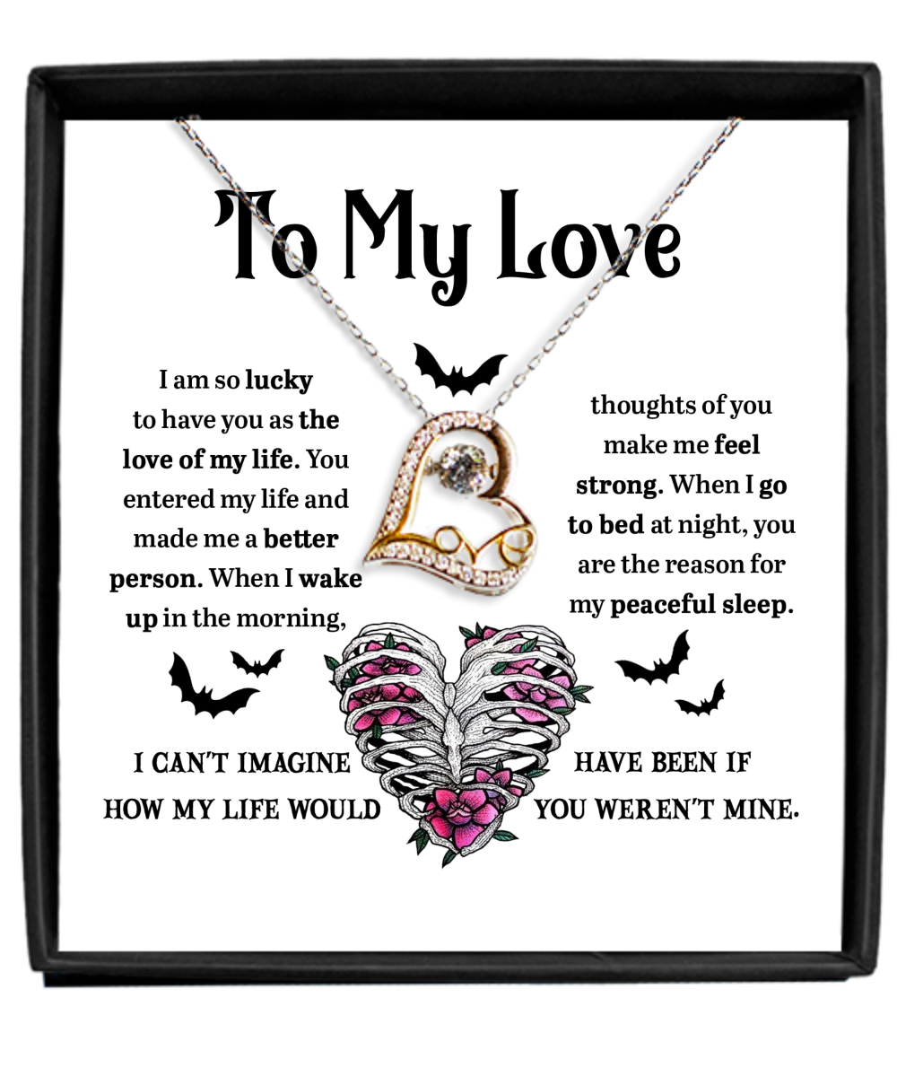 To My Love | Better Person | Love Dancing Necklace Gift