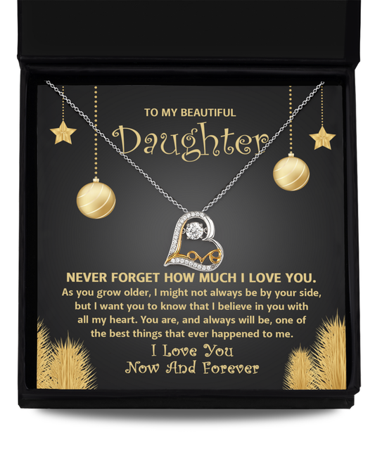 To My Daughter | The Best Thing | Love Dancing NecklaceGift GB