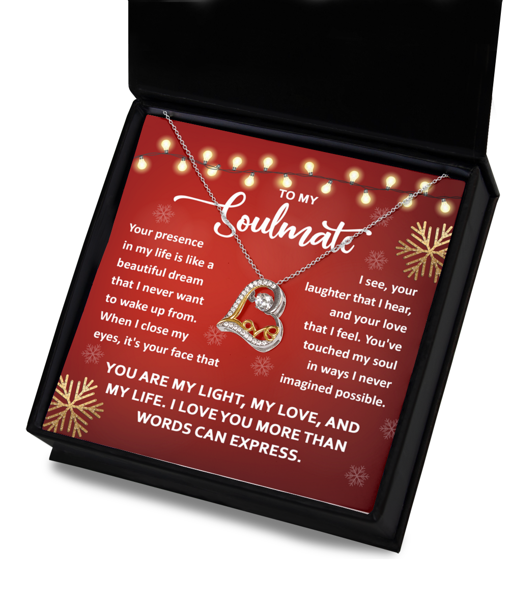 To My Soulmate - Beautiful Dream - Love Dancing Necklace Gift