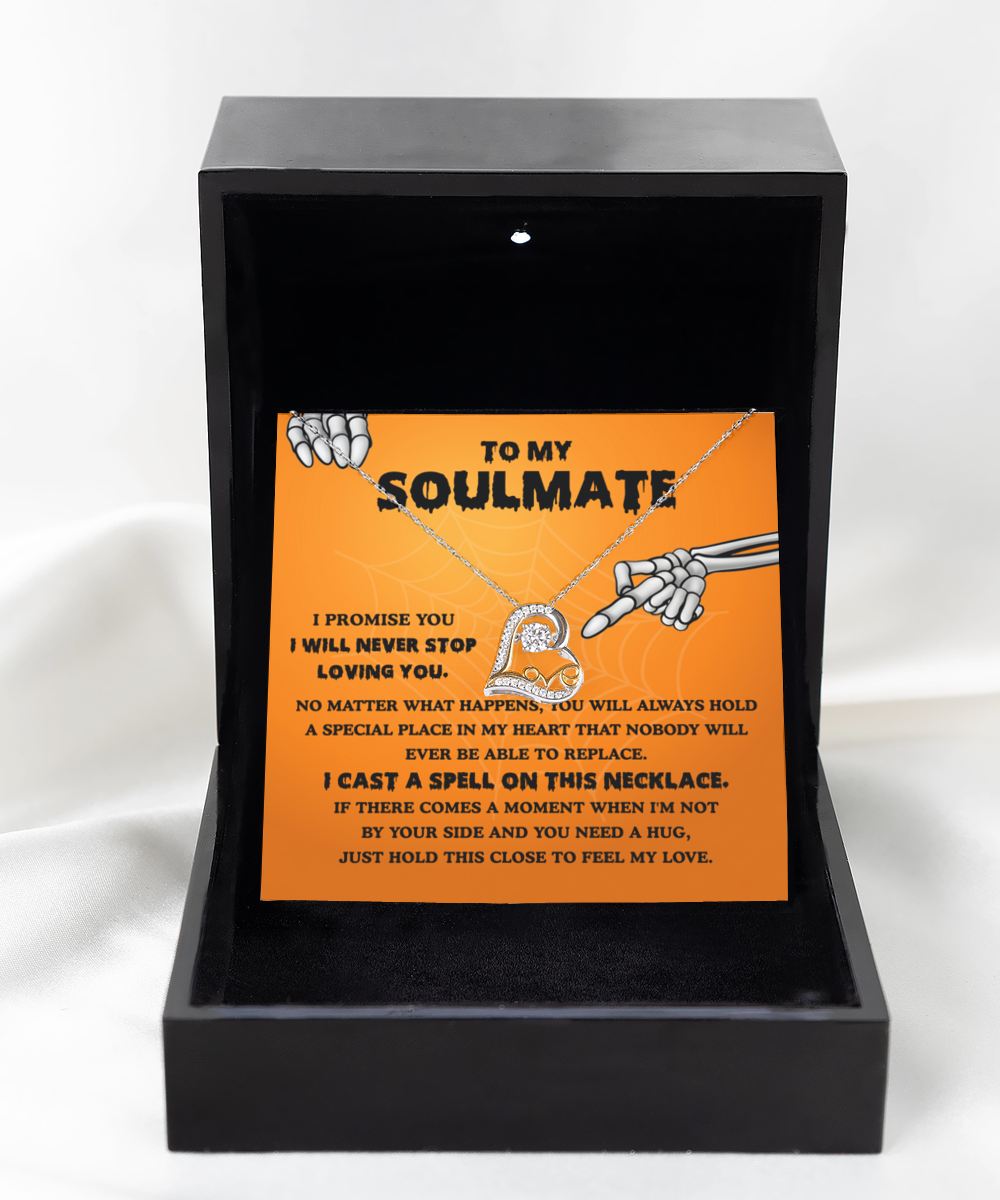 To My Soulmate | Never Stop Loving You | Love Dancing Necklace Gift