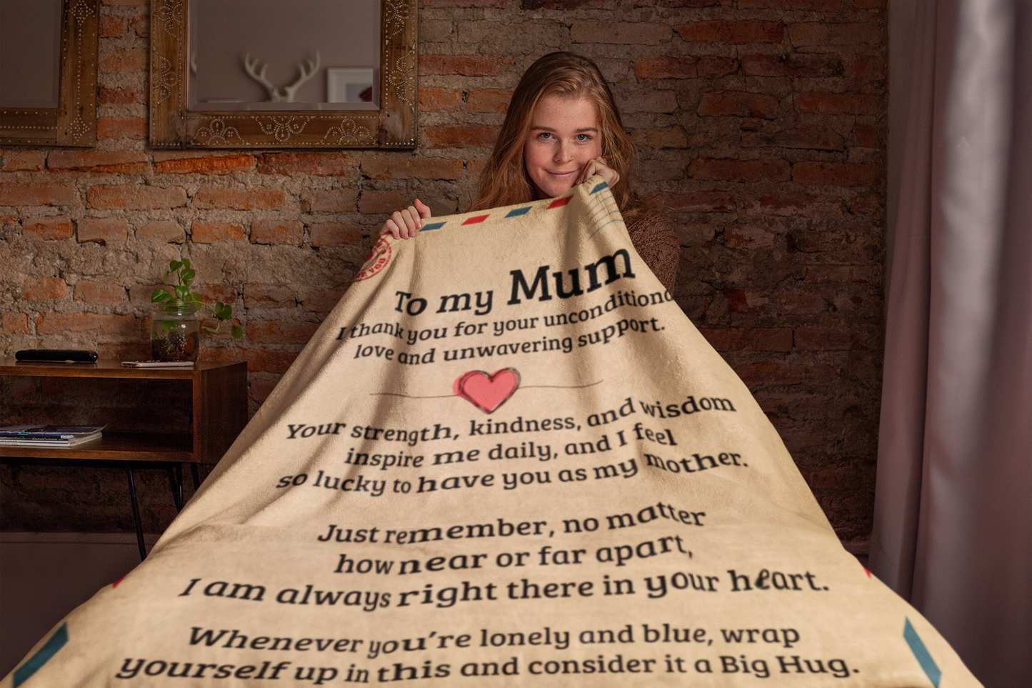 To My Mum | Unconditional Love | Fleece Blanket | TL