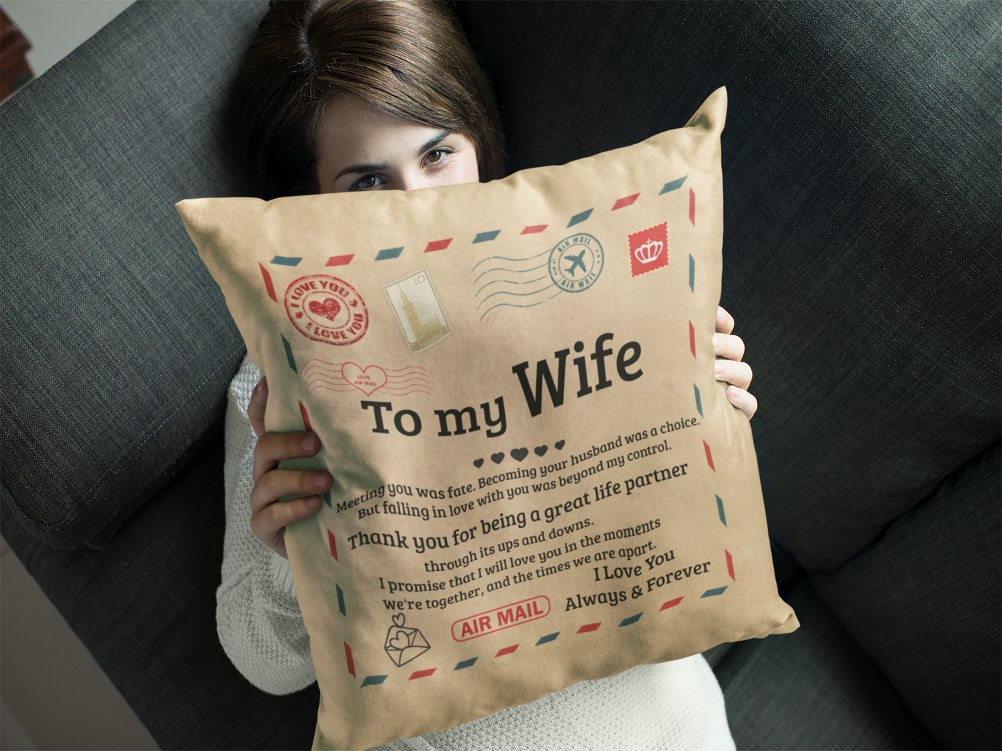 To My Wife | Life Partner | Pillow | TL